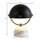 Black/Red Finish Domed Table Lamp Modern Style 1-Bulb Metal Table Light with Marble Base for Bedroom Clearhalo 'Lamps' 'Table Lamps' Lighting' 133758