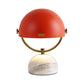 Black/Red Finish Domed Table Lamp Modern Style 1-Bulb Metal Table Light with Marble Base for Bedroom Clearhalo 'Lamps' 'Table Lamps' Lighting' 133760