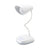 White Horn Shaped Desk Light Simple Style LED Touch Sensitive Standing Desk Lamp for Reading White Clearhalo 'Desk Lamps' 'Lamps' Lighting' 134563