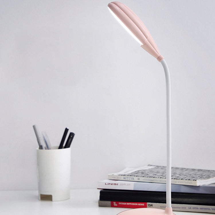 Blue/Pink/White LED Desk Lamp Touch Control Dimming Light Flexible USB Rechargeable Desk Light for Reading Clearhalo 'Desk Lamps' 'Lamps' Lighting' 134669