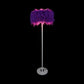 Feather Drum Shade Floor Lamp Modern Style 1-Light Floor Lighting in Multi Colors for Living Room Clearhalo 'Lamps' 'Table Lamps' Lighting' 134953