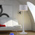 Black/White Drum Shade Floor Lamp Modern Style 1 Light Aluminum Floor Light for Living Room, 12"/16" Width White Clearhalo 'Floor Lamps' 'Lamps' Lighting' 134954