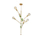 Branch Pendant Lamp Modern Metal 3/6 Lights Gold/Rose Gold Cluster Pendant for Dining Room Clearhalo 'Ceiling Lights' 'Modern Pendants' 'Modern' 'Pendant Lights' 'Pendants' Lighting' 135116