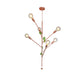 Branch Pendant Lamp Modern Metal 3/6 Lights Gold/Rose Gold Cluster Pendant for Dining Room Clearhalo 'Ceiling Lights' 'Modern Pendants' 'Modern' 'Pendant Lights' 'Pendants' Lighting' 135123