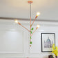 Branch Pendant Lamp Modern Metal 3/6 Lights Gold/Rose Gold Cluster Pendant for Dining Room 3 Rose Gold Clearhalo 'Ceiling Lights' 'Modern Pendants' 'Modern' 'Pendant Lights' 'Pendants' Lighting' 135124