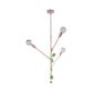 Branch Pendant Lamp Modern Metal 3/6 Lights Gold/Rose Gold Cluster Pendant for Dining Room Clearhalo 'Ceiling Lights' 'Modern Pendants' 'Modern' 'Pendant Lights' 'Pendants' Lighting' 135126