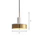 Drum Pendant Lamp Contemporary Metal 1 Light Black/White/Dark Green Led Hanging Ceiling Light for Dining Room Clearhalo 'Ceiling Lights' 'Modern Pendants' 'Modern' 'Pendant Lights' 'Pendants' Lighting' 135179