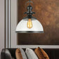 Black Single Light Pendant Lighting Industrial Clear Glass Lantern Hanging Lamp for Dining Room Clearhalo 'Ceiling Lights' 'Glass shade' 'Glass' 'Industrial Pendants' 'Industrial' 'Middle Century Pendants' 'Pendant Lights' 'Pendants' 'Tiffany' Lighting' 135716