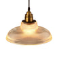 Barn Pendant Light Industrial 1 Light 8"/10"/12" Wide Prismatic Glass Hanging Lamp in Clear Clearhalo 'Ceiling Lights' 'Close To Ceiling Lights' 'Glass shade' 'Glass' 'Industrial Pendants' 'Industrial' 'Middle Century Pendants' 'Pendant Lights' 'Pendants' 'Tiffany' Lighting' 135901