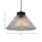 Black/Brass Cone Pendant Ceiling Light Farmhouse Ribbed Glass Single-Bulb Dining Room Hanging Lamp Clearhalo 'Ceiling Lights' 'Glass shade' 'Glass' 'Industrial Pendants' 'Industrial' 'Middle Century Pendants' 'Pendant Lights' 'Pendants' 'Tiffany' Lighting' 136151