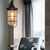 Black Single Light Pendant Ceiling Light Farmhouse Clear Glass Caged Lighting Fixture for Living Room Clear Clearhalo 'Ceiling Lights' 'Close To Ceiling Lights' 'Glass shade' 'Glass' 'Industrial Pendants' 'Industrial' 'Middle Century Pendants' 'Pendant Lights' 'Pendants' 'Tiffany' Lighting' 136216