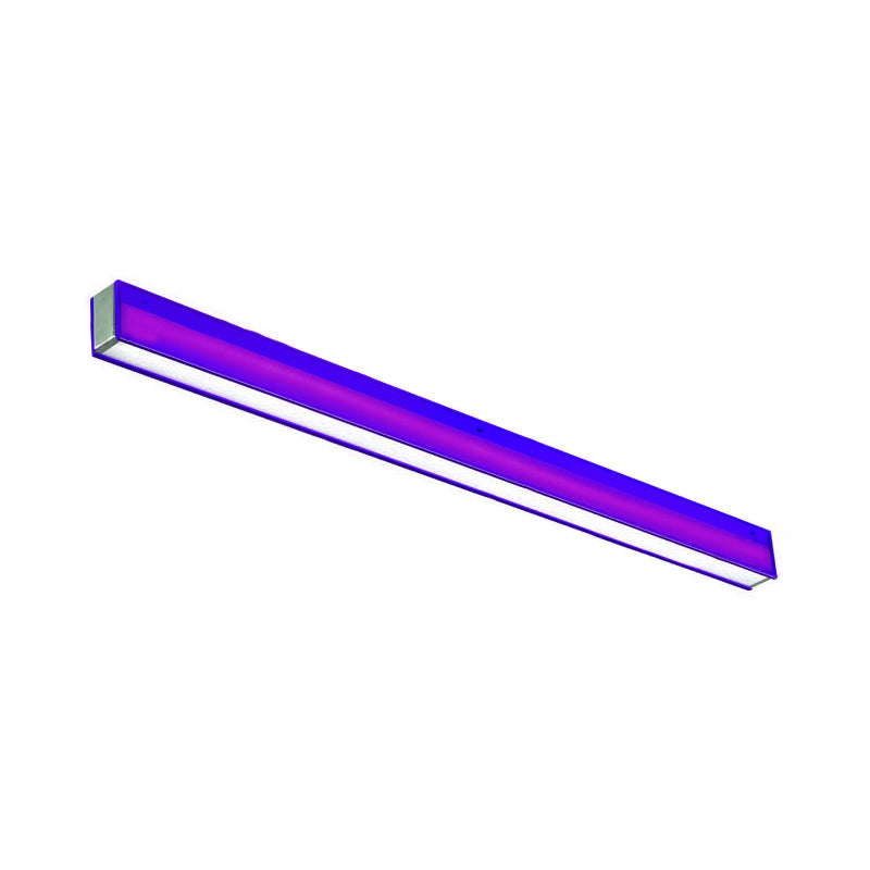 Orange/Purple Rectangular Flush Mount Lamp Contemporary Led Metal Flush Ceiling Light for Dining Room Clearhalo 'Ceiling Lights' 'Close To Ceiling Lights' 'Close to ceiling' 'Flush mount' Lighting' 136585