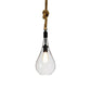 Clear Glass Urn/Trapezoid Pendant Lighting Industrial Style 1 Light Bedroom Hanging Light Fixture with Adjustable Rope Clearhalo 'Ceiling Lights' 'Glass shade' 'Glass' 'Industrial Pendants' 'Industrial' 'Middle Century Pendants' 'Pendant Lights' 'Pendants' 'Tiffany' Lighting' 136698