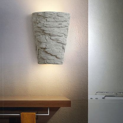 Cement Bowl/Cylinder Shade Wall Lighting Modern Style 1 Light Bathroom Wall Light Fixture in Grey Grey Cone Clearhalo 'Industrial wall lights' 'Industrial' 'Middle century wall lights' 'Tiffany' 'Wall Lamps & Sconces' 'Wall Lights' Lighting' 136872