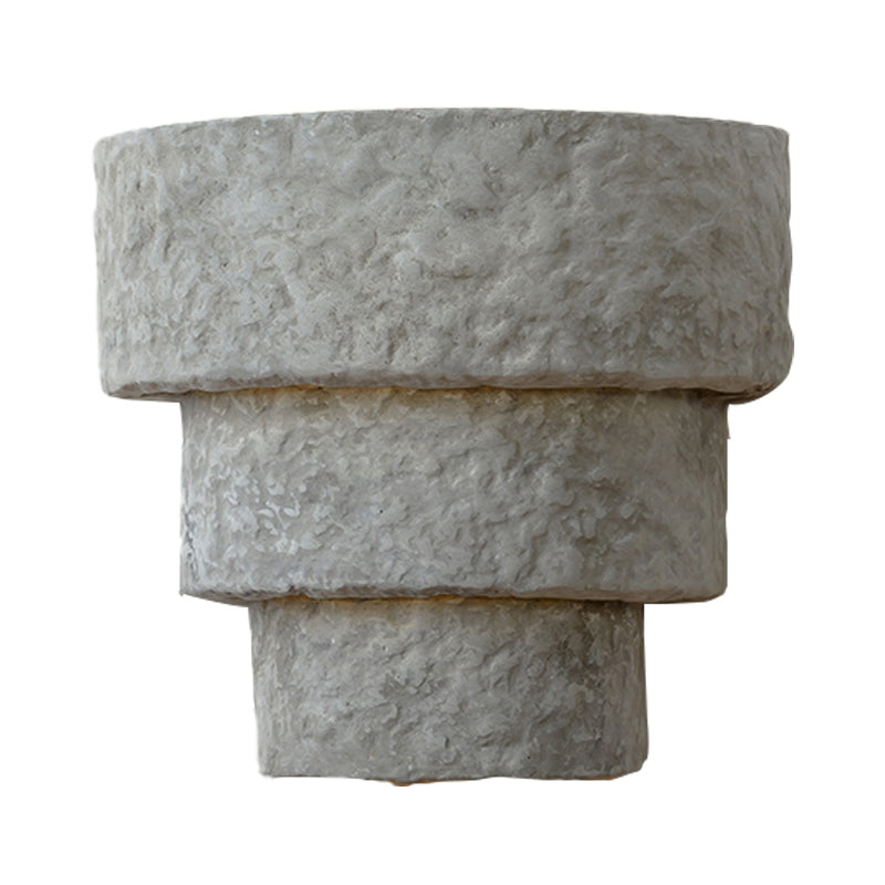 Cement Bowl/Cylinder Shade Wall Lighting Modern Style 1 Light Bathroom Wall Light Fixture in Grey Clearhalo 'Industrial wall lights' 'Industrial' 'Middle century wall lights' 'Tiffany' 'Wall Lamps & Sconces' 'Wall Lights' Lighting' 136878