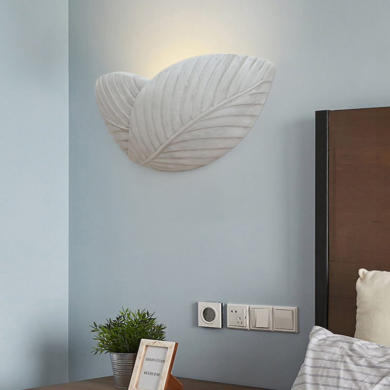 Cement Bowl/Cylinder Shade Wall Lighting Modern Style 1 Light Bathroom Wall Light Fixture in Grey Grey Leaf Clearhalo 'Industrial wall lights' 'Industrial' 'Middle century wall lights' 'Tiffany' 'Wall Lamps & Sconces' 'Wall Lights' Lighting' 136880