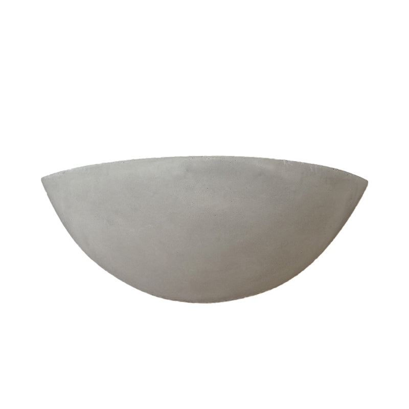 Cement Bowl/Cylinder Shade Wall Lighting Modern Style 1 Light Bathroom Wall Light Fixture in Grey Clearhalo 'Industrial wall lights' 'Industrial' 'Middle century wall lights' 'Tiffany' 'Wall Lamps & Sconces' 'Wall Lights' Lighting' 136890