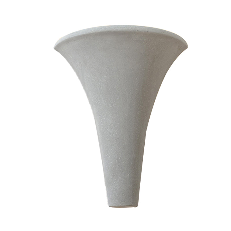 Cement Bowl/Cylinder Shade Wall Lighting Modern Style 1 Light Bathroom Wall Light Fixture in Grey Clearhalo 'Industrial wall lights' 'Industrial' 'Middle century wall lights' 'Tiffany' 'Wall Lamps & Sconces' 'Wall Lights' Lighting' 136894