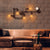 5 Bulbs Wall Lighting Vintage Style Twisted Pipe Metallic Wall Mounted Lamp with Pressure Gauge in Black Black Clearhalo 'Art deco wall lights' 'Cast Iron' 'Glass' 'Industrial wall lights' 'Industrial' 'Middle century wall lights' 'Modern' 'Rustic wall lights' 'Tiffany' 'Traditional wall lights' 'Wall Lamps & Sconces' 'Wall Lights' Lighting' 137056