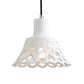 Etched Pendant Lighting in Nordic Style Concrete 1 Light Grey/White/Yellow Hanging Light with Geometric/Bell/Flared Shade Clearhalo 'Ceiling Lights' 'Modern Pendants' 'Modern' 'Pendant Lights' 'Pendants' Lighting' 137492