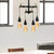 Pipe Indoor Ceiling Lamp with Faucet Farmhouse Style Metallic 4 Bulbs Black Hanging Chandelier Light Black Clearhalo 'Cast Iron' 'Ceiling Lights' 'Chandeliers' 'Industrial Chandeliers' 'Industrial' 'Metal' 'Middle Century Chandeliers' 'Rustic Chandeliers' 'Tiffany' Lighting' 137515