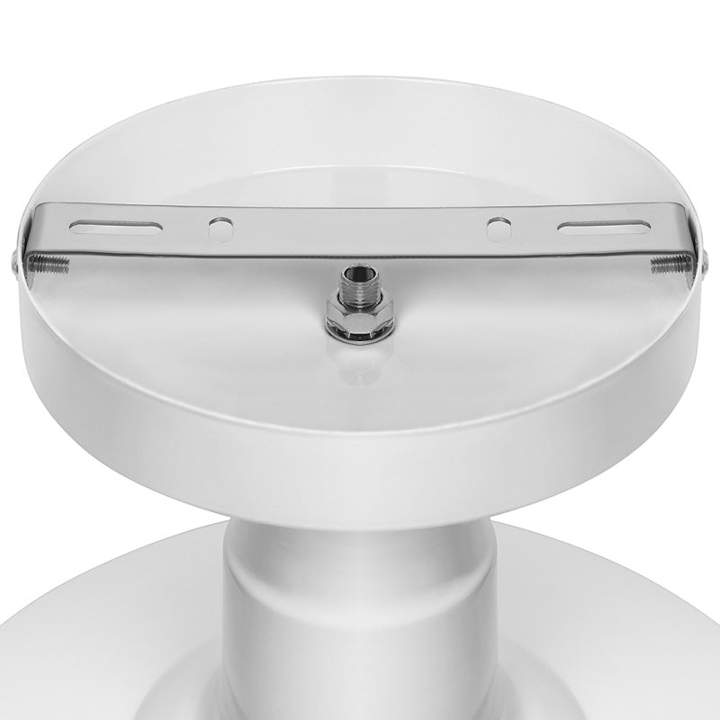 10"/14"/18" Dia Barn Dining Room Ceiling Light Fixture Vintage Style Iron 1 Light Black/White Semi Flush Ceiling Light Clearhalo 'Ceiling Lights' 'Close To Ceiling Lights' 'Close to ceiling' 'Flush mount' 'Industrial Flush Mount' Lighting' 137616