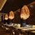 Beige Teardrop Pendant Lamp Asian Stylish 1-Bulb Rattan Hanging Light Fixture for Restaurant Beige Clearhalo 'Ceiling Lights' 'Pendant Lights' 'Pendants' Lighting' 138183_946c6309-2ee1-4faf-bb37-96ea8f3c2a24