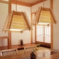 Wood Trapezoid Suspension Pendant Japanese 1-Light Wooden Hanging Light with White Glass Shade for Bedroom Clearhalo 'Ceiling Lights' 'Modern Pendants' 'Modern' 'Pendant Lights' 'Pendants' Lighting' 138214