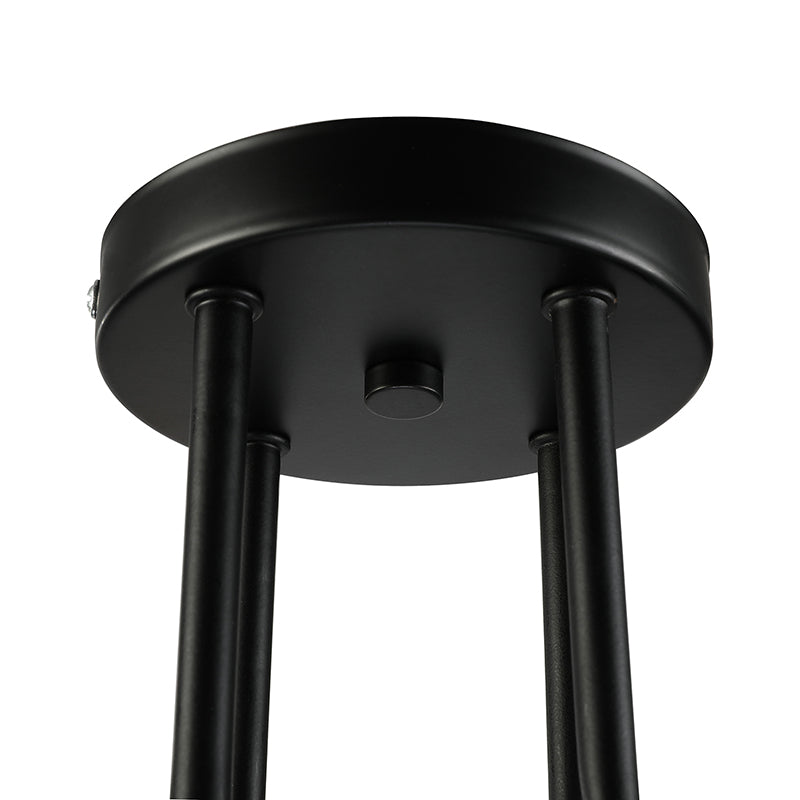 Vintage Exposed Ceiling Flush Mount 4/6-Light Metallic Semi Flush Light with Sputnik Design in Antique Brass/Black Clearhalo 'Ceiling Lights' 'Close To Ceiling Lights' 'Close to ceiling' 'Semi-flushmount' Lighting' 138239