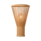 Hand-Made Bamboo Wall Sconce Lamp Asian Style 1-Bulb Beige Wall Lighting for Bedside Clearhalo 'Wall Lamps & Sconces' 'Wall Lights' Lighting' 138491