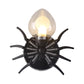 Metal Spider Wall Lighting with Metal Shade Lodge Loft 1 Light Sconce Lamp in Black Clearhalo 'Wall Lamps & Sconces' 'Wall Lights' Lighting' 138918