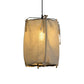 12"/14"/16" Wide Lantern Pendant Lighting Modern Fabric Shade 1 Light White Hanging Lamp for Restaurant Clearhalo 'Ceiling Lights' 'Modern Pendants' 'Modern' 'Pendant Lights' 'Pendants' Lighting' 139001