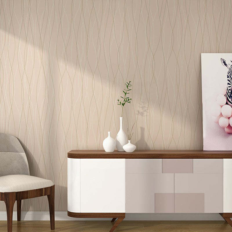 Abstract Netting Wallpaper Roll Contemporary Vinyl Wall Decoration for Living Room Pink Clearhalo 'Modern wall decor' 'Modern' 'Wallpaper' Wall Decor' 1391190