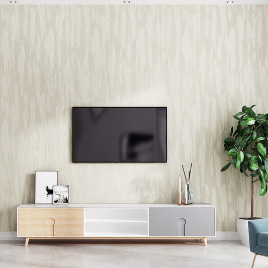 Textured Light Color Wallpaper Modern Wood Bark Look Wall Art for Home, 31' L x 20.5" W Beige Clearhalo 'Modern wall decor' 'Modern' 'Wallpaper' Wall Decor' 1391195