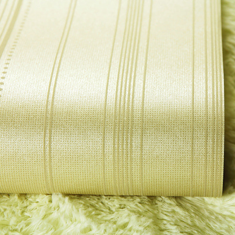 Pastel Color Ticking Stripe Wallpaper Waterproof Modern Dining Room Wall Covering Clearhalo 'Modern wall decor' 'Modern' 'Wallpaper' Wall Decor' 1391250