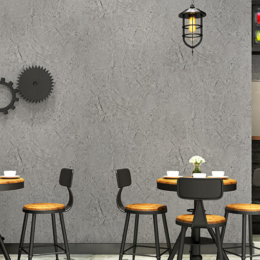 Industrial Cement Effect Wallpaper for Dining Room 33' L x 20.5" W Wall Art in Light Color Clearhalo 'Industrial wall decor' 'Industrial' 'Wallpaper' Wall Decor' 1391275