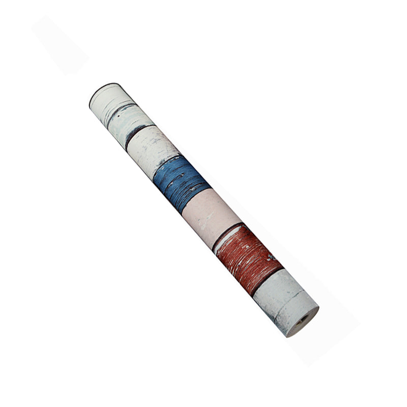 PVC Washable Wallpaper Countryside Repurposed Wood Planks Wall Covering for Living Room Clearhalo 'Country wall decor' 'Rustic' 'Wallpaper' Wall Decor' 1391354