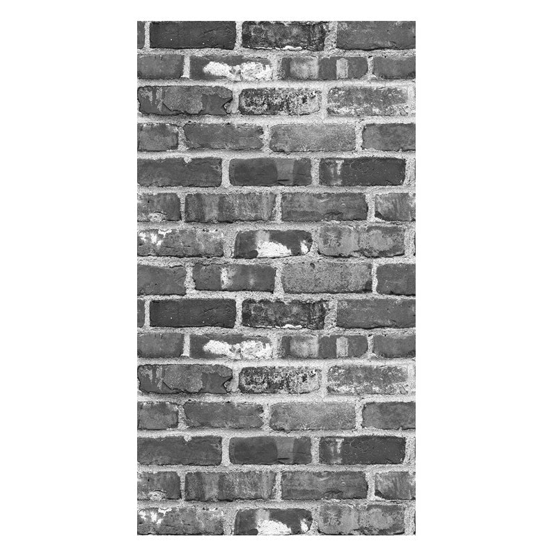 Industrial Brick Wallpaper Roll Dark Color Dining Room Wall Decor, 33' L x 20.5" W Clearhalo 'Industrial wall decor' 'Industrial' 'Wallpaper' Wall Decor' 1391402