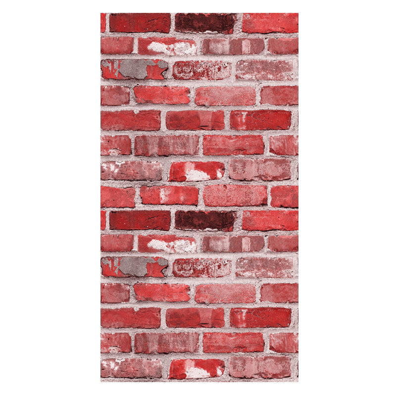 Industrial Brick Wallpaper Roll Dark Color Dining Room Wall Decor, 33' L x 20.5" W Clearhalo 'Industrial wall decor' 'Industrial' 'Wallpaper' Wall Decor' 1391406