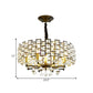 8/12 Heads Hanging Lamp Traditional Circular Crystal Embedded Chandelier Pendant Light in Black Clearhalo 'Ceiling Lights' 'Chandeliers' Lighting' options 1391687