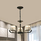 3/8 Heads Chandelier Light with Tapered Crystal Traditional Bedroom Ceiling Light Fixture Clearhalo 'Ceiling Lights' 'Chandeliers' Lighting' options 1391787