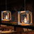 1 Light Hanging Lighting with Cube Frame Shade Wood Industrial Restaurant Pendant Lamp Wood Clearhalo 'Ceiling Lights' 'Industrial Pendants' 'Industrial' 'Middle Century Pendants' 'Pendant Lights' 'Pendants' 'Tiffany' Lighting' 1392169