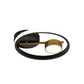 Round Ceiling Mounted Contemporary Metal Black and White/Black and Gold LED Flush Light, Warm/White Light Clearhalo 'Ceiling Lights' 'Close To Ceiling Lights' 'Close to ceiling' 'Flush mount' Lighting' 1392286
