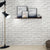 Smooth Dark Color Wallpaper Cyberpunk Brick Look Wall Covering for Home, 33' L x 20.5" W Ivory Clearhalo 'Industrial wall decor' 'Industrial' 'Wallpaper' Wall Decor' 1392528