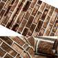 Brick and Mortar Wallpaper in Dark Color Countryside Wall Art for Restaurant, Washable Clearhalo 'Country wall decor' 'Rustic' 'Wallpaper' Wall Decor' 1392542