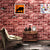 Brick and Mortar Wallpaper in Dark Color Countryside Wall Art for Restaurant, Washable Brick Red Clearhalo 'Country wall decor' 'Rustic' 'Wallpaper' Wall Decor' 1392549