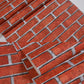 Temporary Adhesive Brick Wallpaper 17.1-sq ft Country Style Wall Art for Dining Room Brick Red Clearhalo 'Country wall decor' 'Rustic' 'Wallpaper' Wall Decor' 1392569