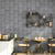 Dark Color Glazed Tile Wallpaper Stain Resistant Industrial Living Room Wall Decor Grey Clearhalo 'Industrial wall decor' 'Industrial' 'Wallpaper' Wall Decor' 1392577