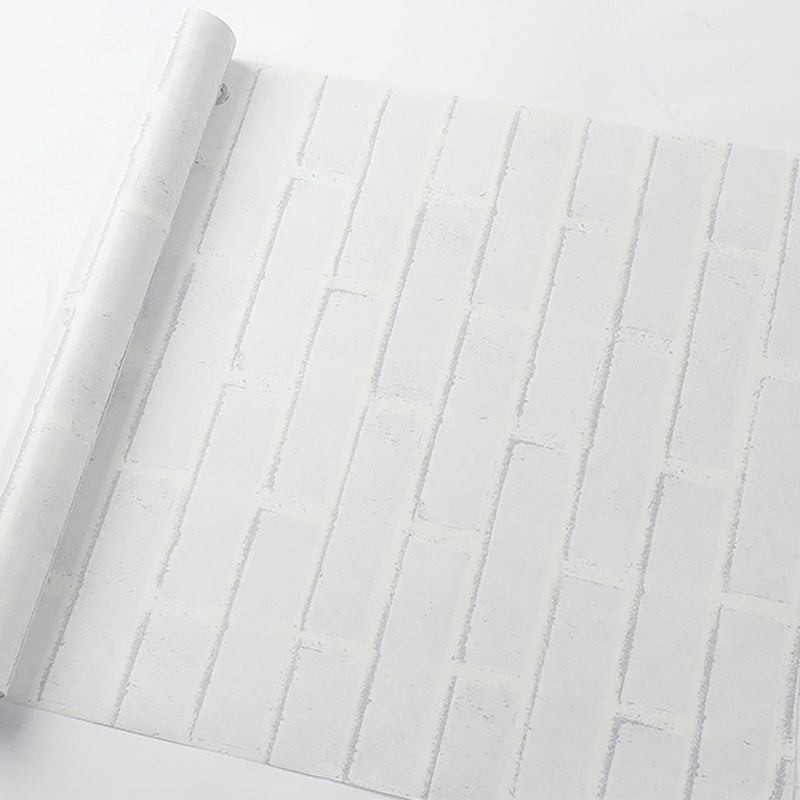 Construction Brick Wallpaper Industrial Vinyl Wall Covering in Dark Color for Dining Room Clearhalo 'Industrial wall decor' 'Industrial' 'Wallpaper' Wall Decor' 1392606