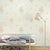 Countryside Floweret Wallpaper for Bedroom 54.2-sq ft Wall Decor in Pastel Color Beige Clearhalo 'Country wall decor' 'Rustic' 'Wallpaper' Wall Decor' 1392673